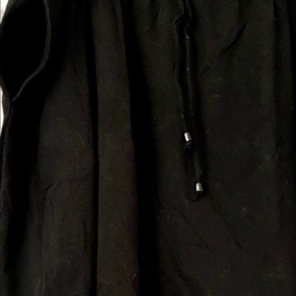Woman Within Sz 3X Black Elastic Waist  Drawstring Skort (2 Avail) Side Pockets - Picture 2 of 3